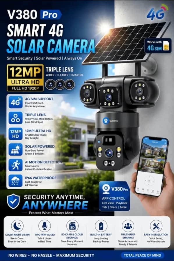 CCTV camera solar operated offer at vadgaon bk